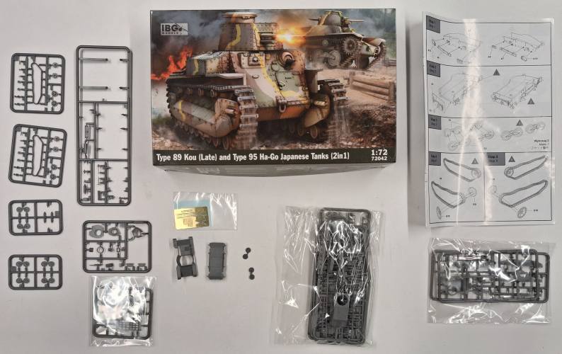 KINGKIT MODEL SCRAPYARD 1/72 IBG MODELS 72042 TYPE 89 KOU  LATE  AND TYPE 95 HA-GO  STARTED 