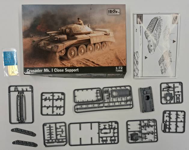 KINGKIT MODEL SCRAPYARD 1/72 IBG MODELS 72066 CRUSADER MK. I CLOSE SUPPORT  STARTED 