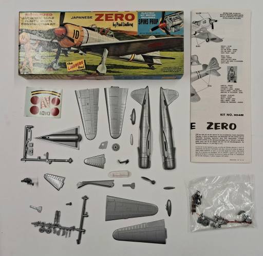 KINGKIT MODEL SCRAPYARD 1/4 INCH THE LINDBERG LINE 304M 100 JAPANESE ZERO  CRACKED DECALS 