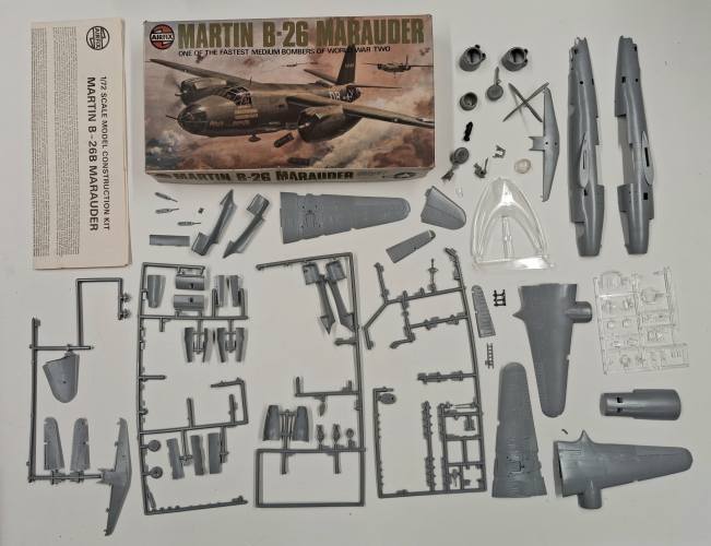 KINGKIT MODEL SCRAPYARD 1/72 AIRFIX 04015-4 MARTIN B-26 MARAUDER  STARTED 