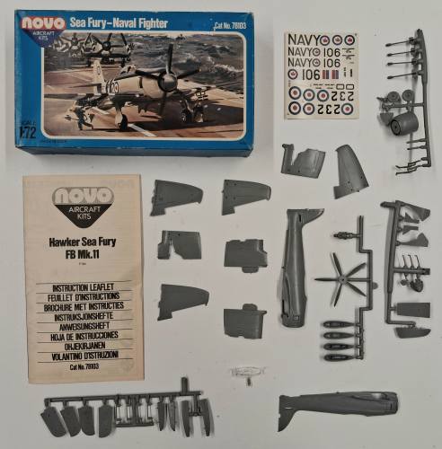 KINGKIT MODEL SCRAPYARD 1/72 NOVO 78103 HAWKER SEA FURY FB MK.11  DAMAGED DECALS 