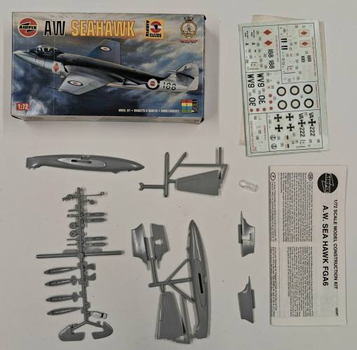 KINGKIT MODEL SCRAPYARD 1/72 AIRFIX 02097 AW SEAHAWK  INCOMPLETE 