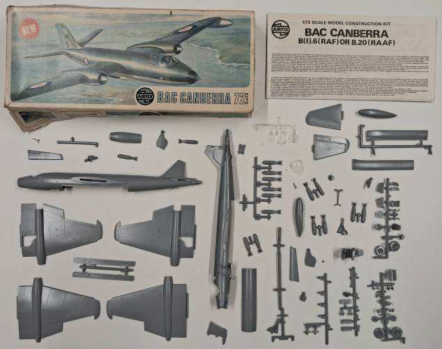 KINGKIT MODEL SCRAPYARD 1/72 AIRFIX 05012-8 BAC CANBERRA  STARTED 