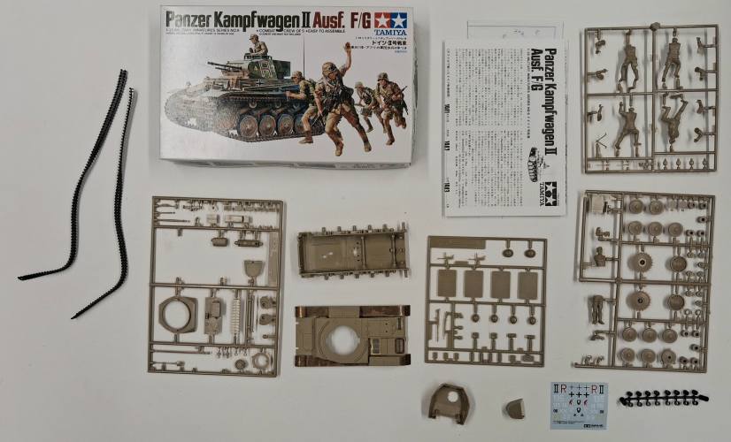KINGKIT MODEL SCRAPYARD 1/35 TAMIYA 35009.1200 PANZER KAMPFWAGEN II AUSF F/G  STARTED 