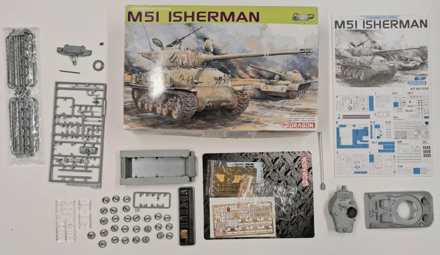 KINGKIT MODEL SCRAPYARD 1/35 DRAGON 3539 M5I ISHERMAN  STARTED   INCOMPLETE 