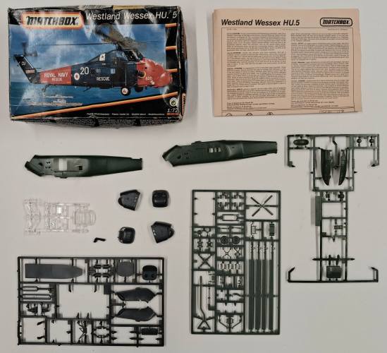 KINGKIT MODEL SCRAPYARD 1/72 MATCHBOX 40136 WESTLAND WESSEX HU.5  INCOMPLETE   NO DECALS 