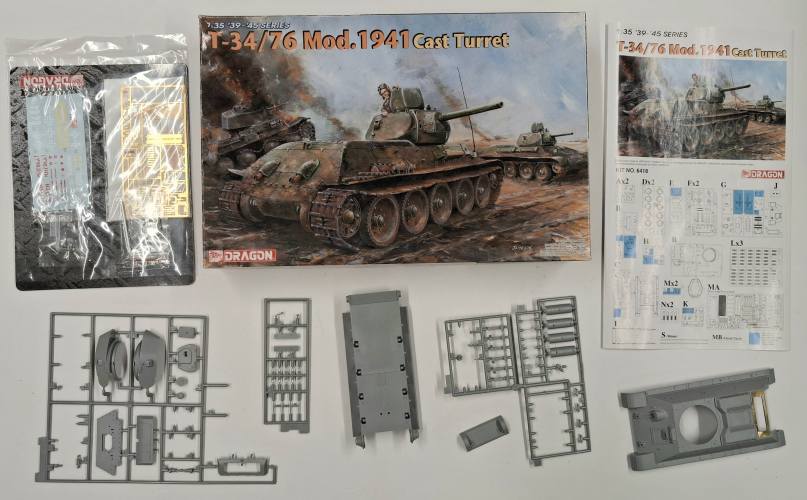 KINGKIT MODEL SCRAPYARD 1/35 DRAGON 6418 T-34/76 MOD.1941 CAST TURRET  STARTED 