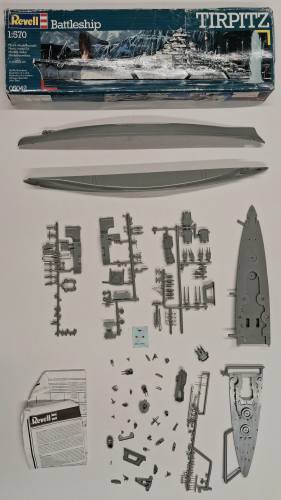 KINGKIT MODEL SCRAPYARD 1/570 REVELL 05042 BATTLESHIP TIRPITZ  DESPRUED 