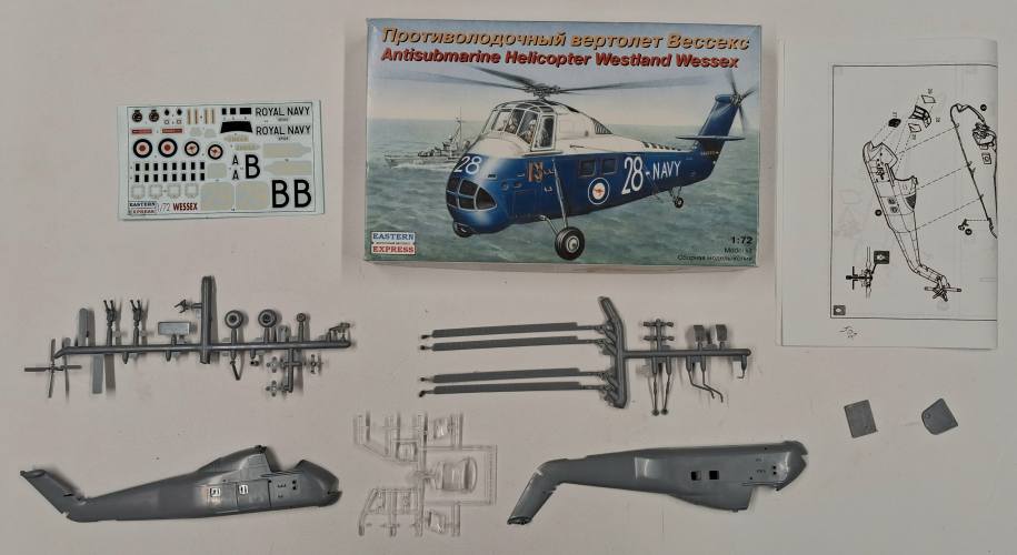 KINGKIT MODEL SCRAPYARD 1/72 EASTERN EXPRESS 72269 ANTISUBMARINE HELICOPTER WESTLAND WESSEX  STARTED 