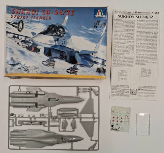 KINGKIT MODEL SCRAPYARD 1/72 ITALERI 059 SUKHOI SU-34/32 STRIKE FLANKER  DAMAGED DECALS 