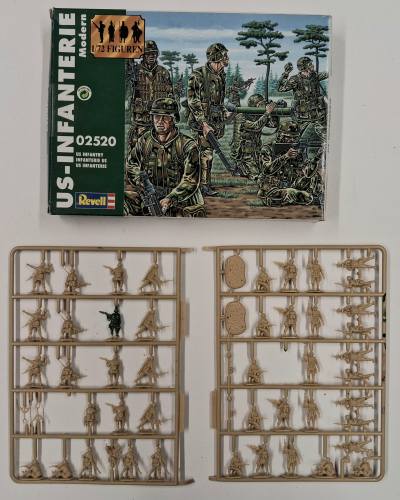 KINGKIT MODEL SCRAPYARD 1/72 AIRFIX REVELL 02520 US INFANTRY  STARTED 