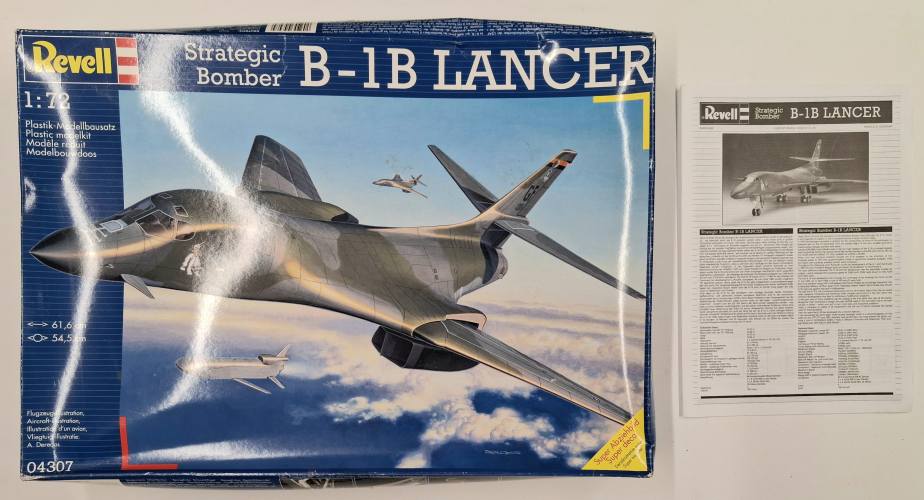 KINGKIT MODEL SCRAPYARD 1/72 REVELL 04307 STRATEGIC BOMBER B-1B LANCER  NO DECALS 