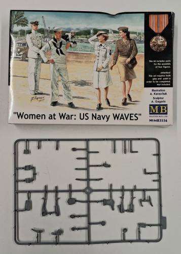 KINGKIT MODEL SCRAPYARD 1/35 MASTER BOX LTD MB3556 WOMEN AT WAR US NAVY WAVES  INCOMPLETE 