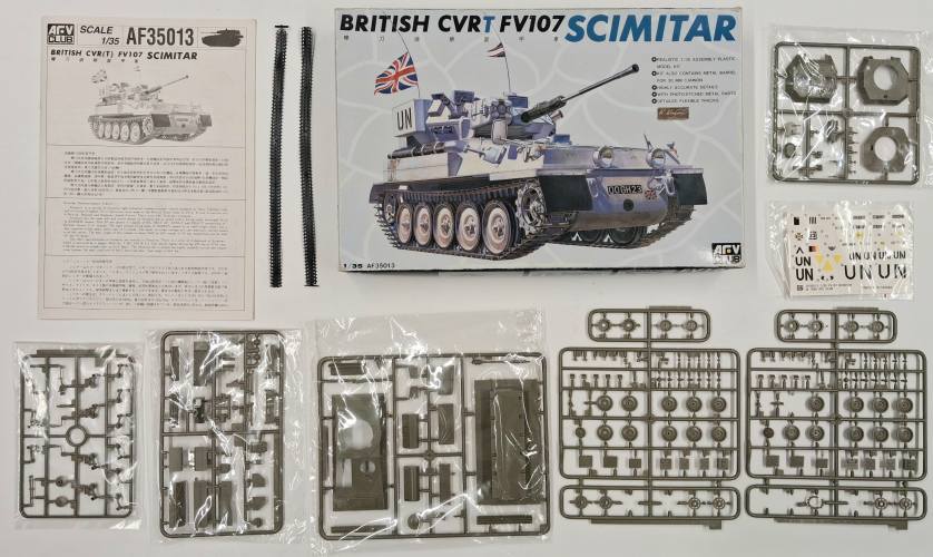 KINGKIT MODEL SCRAPYARD 1/35 AFV CLUB AF35013 BRITISH CVR T  FV107 SCIMITAR  INCOMPLETE 