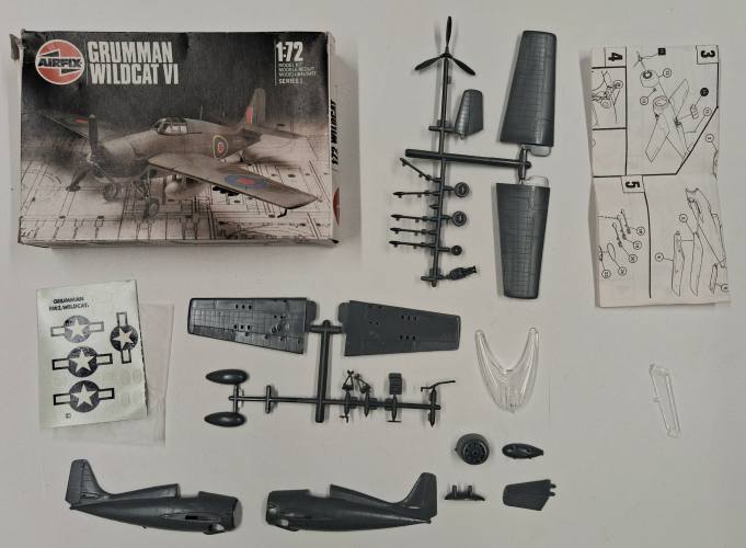 KINGKIT MODEL SCRAPYARD 1/72 AIRFIX 01037 GRUMMAN WILDCAT VI  NO CANOPY 