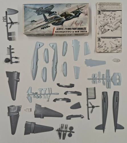 KINGKIT MODEL SCRAPYARD 1/72 AIRFIX D362F DOG FIGHT DOUBLES MOSQUITO   EM 262A  NO DECALS 