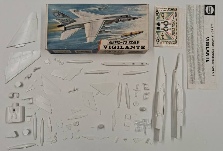 KINGKIT MODEL SCRAPYARD 1/72 AIRFIX 492 VIGILANTE  DESPRUED 