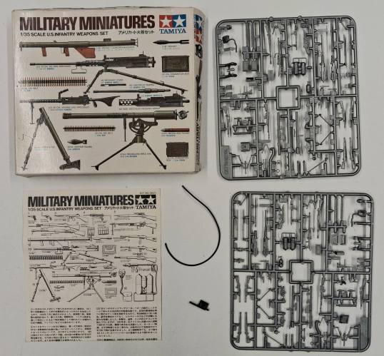 KINGKIT MODEL SCRAPYARD 1/35 TAMIYA 3621..300 U..S INFANTRY WEAPONS SET  STARTED 