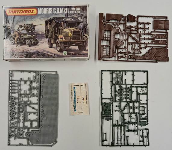 KINGKIT MODEL SCRAPYARD 1/76 MATCHBOX 40172 MORRIS C.8. 17 PDR GUN WILLY S JEEP  INCOMPLETE 