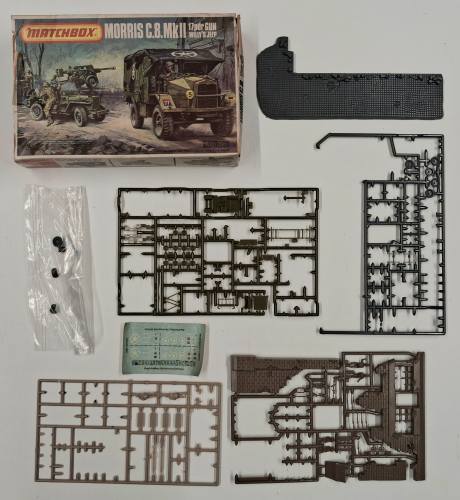 KINGKIT MODEL SCRAPYARD 1/76 MATCHBOX PK-172 MORRIS C.8. 17PDR GUN WILLY S JEEP  INCOMPLETE 