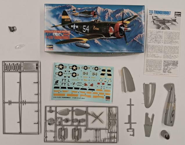 KINGKIT MODEL SCRAPYARD 1/72 HASEGAWA 508 REPUBLIC P-47D THUNDERBOLT  STARTED 