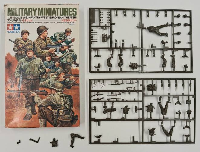 KINGKIT MODEL SCRAPYARD 1/35 TAMIYA 35048..600 U.S. INFANTRY WEST EUROPEAN THEATER  INCOMPLETE 