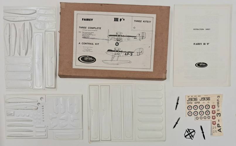 KINGKIT MODEL SCRAPYARD 1/72 CONTRAIL FAIREY III FS  CUT DECALS 