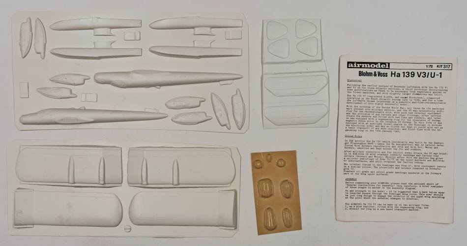 KINGKIT MODEL SCRAPYARD 1/72 AIRMODEL 317 BLOHM   VOSS HA 139 V3/U-1  YELLOWED CANOPY 