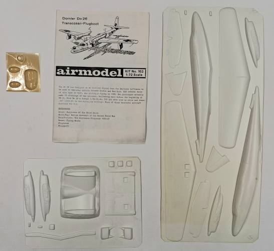 KINGKIT MODEL SCRAPYARD 1/72 AIRMODEL 163 DORNIER DO 26 TRANSOZEAN-FLUGBOOT  YELLOWED CANOPY 