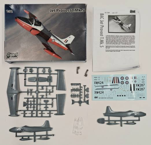 KINGKIT MODEL SCRAPYARD 1/72 SWORD SW72089 JET PROVOST T.MK.5  CRACKED DECALS 