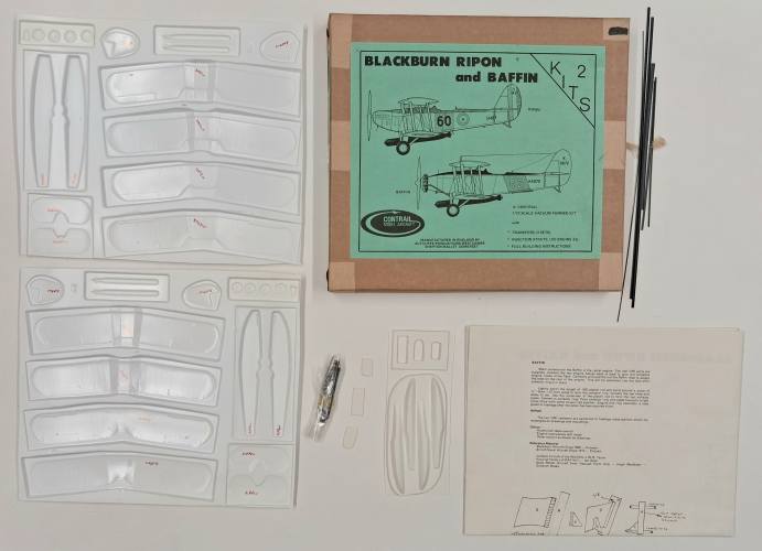 KINGKIT MODEL SCRAPYARD 1/72 CONTRAIL MODEL AIRCRAFT BLACKBURN RIPON AND BAFFIN  NO DECALS 