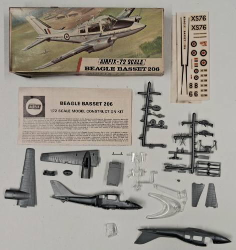 KINGKIT MODEL SCRAPYARD 1/72 AIRFIX 255 BEAGLE BASSET 206  STARTED 
