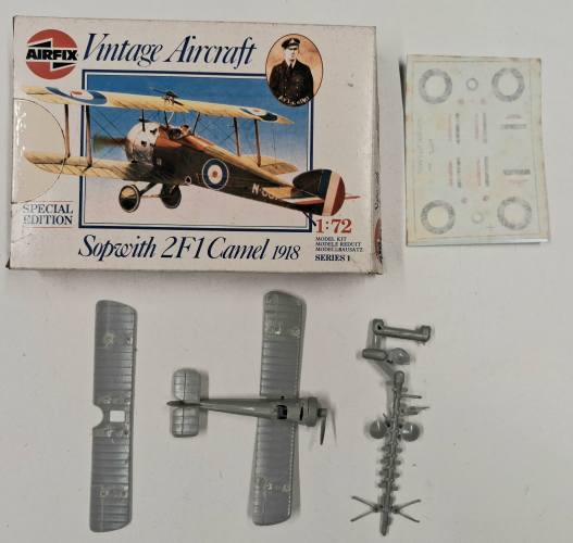 KINGKIT MODEL SCRAPYARD 1/72 AIRFIX 01075 SOPWITH 2F1 CAMEL 1918  STARTED 