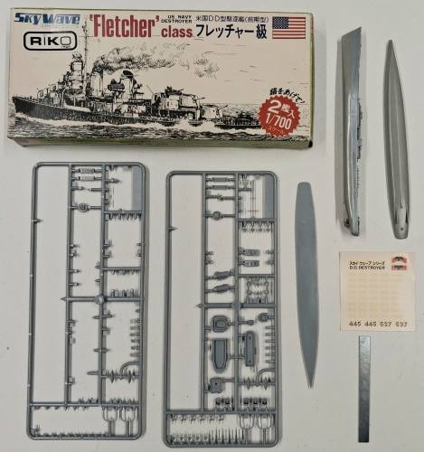 KINGKIT MODEL SCRAPYARD 1/700 SKYWAVE 350 FLETCHER CLASS US NAVY DESTROYER  STARTED 