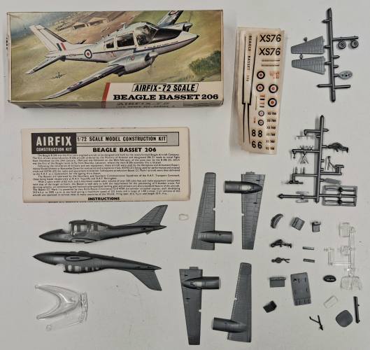 KINGKIT MODEL SCRAPYARD 1/72 AIRFIX 255 BEAGLE BASSET 206  STARTED 