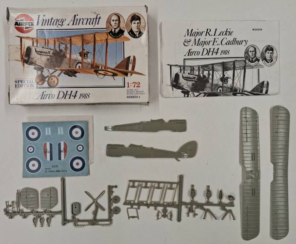 KINGKIT MODEL SCRAPYARD 1/72 AIRFIX 01079 AIRCO DH4 1918  INCOMPLETE 