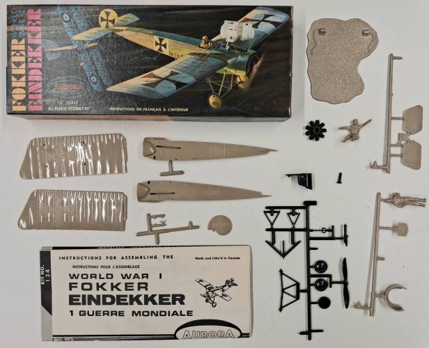 KINGKIT MODEL SCRAPYARD  AURORA 134 FOKKER EINDECKER  NO DECALS 