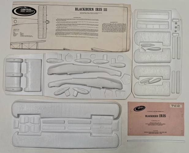 KINGKIT MODEL SCRAPYARD 1/72 CONTRAIL BLACKBURN IRIS 111  INCOMPLETE 