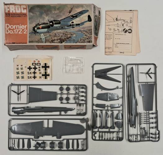 KINGKIT MODEL SCRAPYARD 1/72 F205 DORNIER DO.17Z-2  CRACKED DECALS 