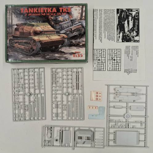 KINGKIT MODEL SCRAPYARD 1/35 R.P.M. TANKIETKA TKS Z 20mm NKM WZ 38 FK  CUT DECALS 