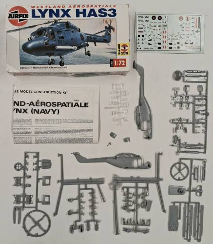 KINGKIT MODEL SCRAPYARD 1/72 AIRFIX 03054 WESTLAND AEROSPATIALE LYNX HAS3  INCOMPLETE 