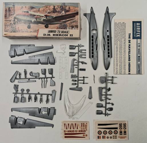 KINGKIT MODEL SCRAPYARD 1/72 AIRFIX 381 DH HERON II  DESPRUED 