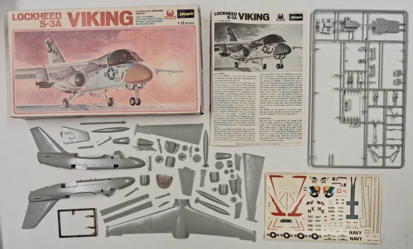 KINGKIT MODEL SCRAPYARD 1/72 HASEGAWA JS-142 LOCKHEED S-3A VIKING  DESPRUED 