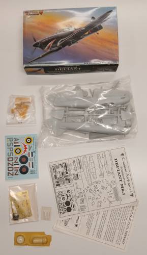 KINGKIT MODEL SCRAPYARD 1/48 CLASSIC AIRFRAMES 404 BOULTON PAUL DEFIANT  INCOMPLETE 