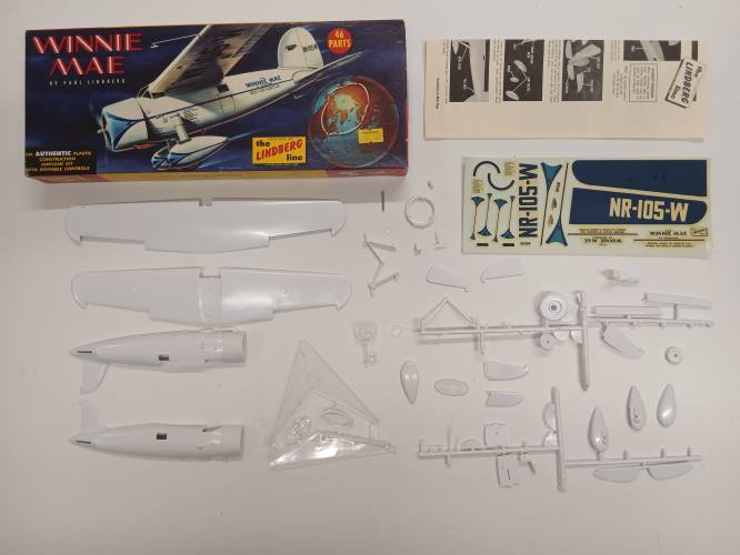KINGKIT MODEL SCRAPYARD  LINDBERG 533 WINNIE MAE  INCOMPLETE 