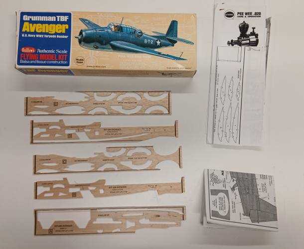 KINGKIT MODEL SCRAPYARD  GUILLOWS 509 AVENGER TORPEDO BOMBER  INCOMPLETE  