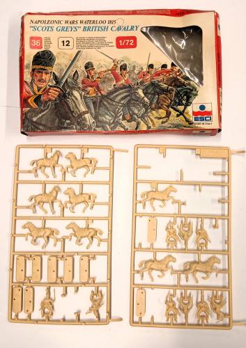 KINGKIT MODEL SCRAPYARD 1/72 ESCI 217 SCOTS GREYS BRITISH CAVALRY  INCOMPLETE 