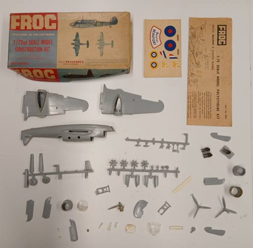 KINGKIT MODEL SCRAPYARD 1/72 FROG 337P BRISTOL BEAUFORT II TORPEDO-BOMBER  STARTED 
