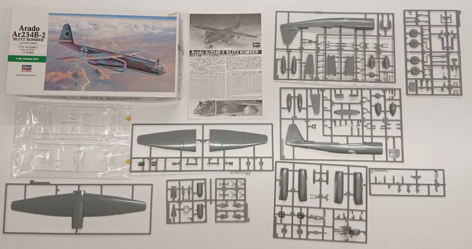 KINGKIT MODEL SCRAPYARD 1/48 HASEGAWA JT83 ARADO AR234B-2 BLITZ BOMBER  NO DECALS 