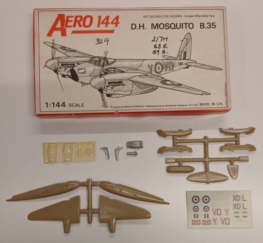 KINGKIT MODEL SCRAPYARD 1/144 AEROCLUB DH MOSQUITO B.35  NO INSTRUCTIONS 